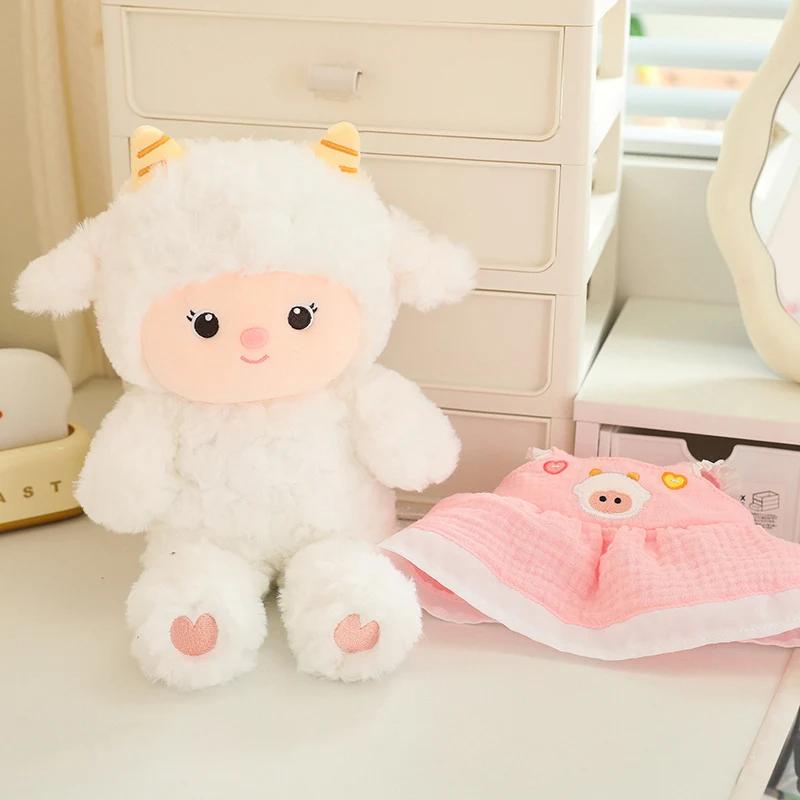 30/45 см овца в юбке плюшевая кукла милая кукла-животное мягкая хлопковая кукла детская плюшевая игрушка партнер по сну подарок на день рождения