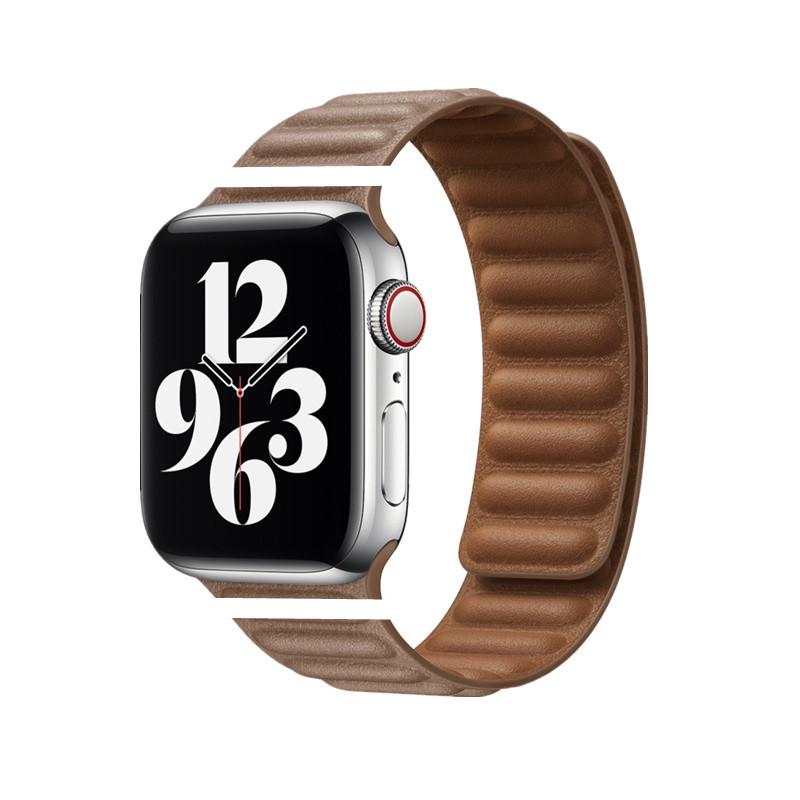 Apple Watch Fine Woven Twill Leather Magnetic Band for Series 5-9 & SE