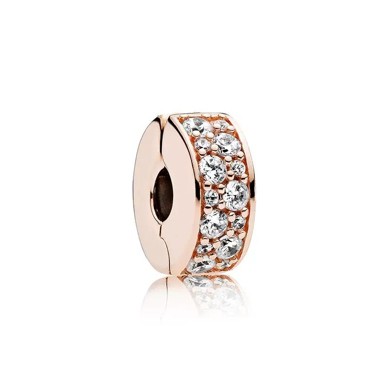 Miniso Блестящая Шарм-бусина с покрытием Rose Gold Шармы Подвески Подлинные Совместимы с медными Браслетами Ожерельями Бусины Идеально Для DIY Украшений Подарок Женщине