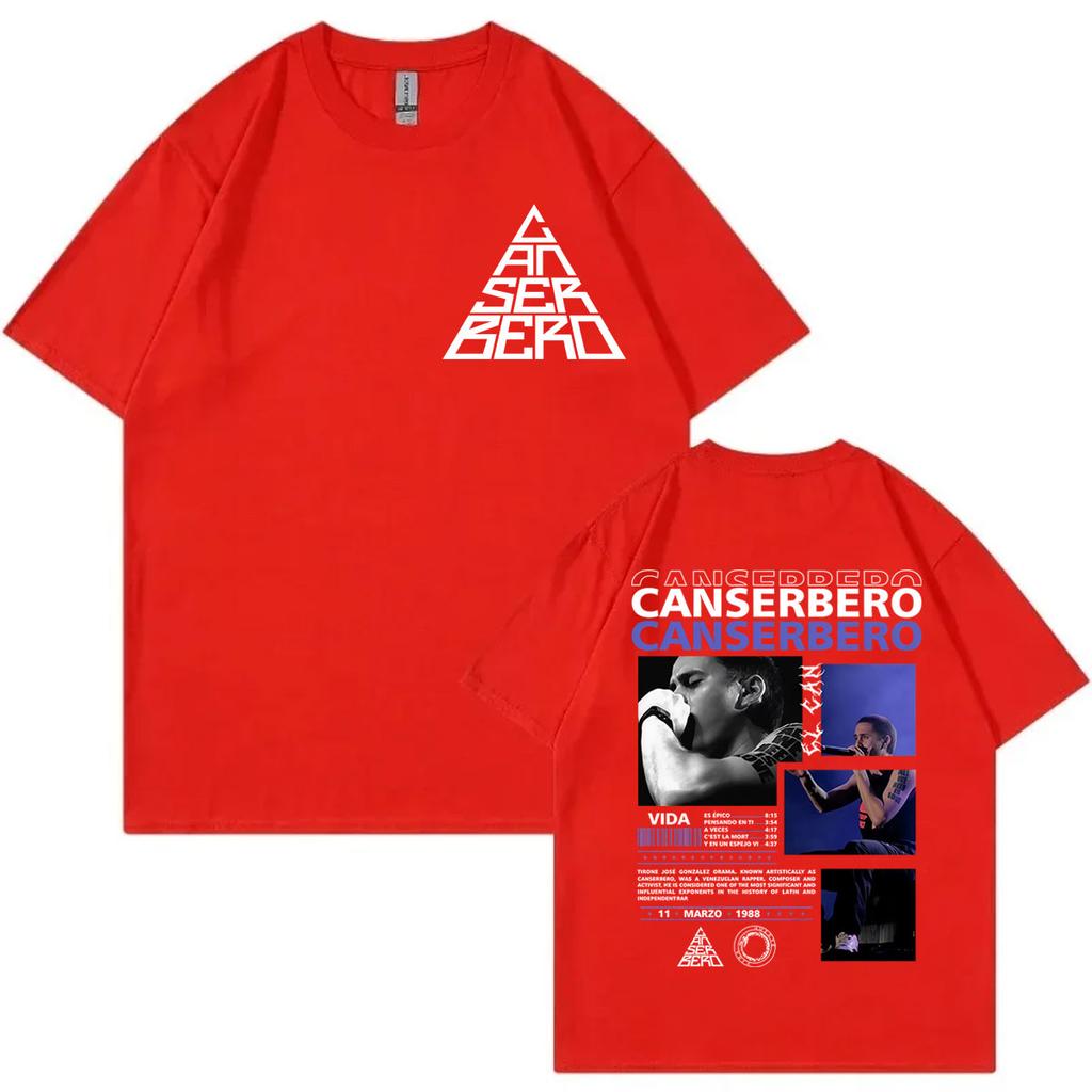 Rapper Canserbero Tour 2025 Graphic T Shirts Fashion Hip Hop Short Sleeve Tshirts Men Women Casual Loose Pure Cotton Tshirt
