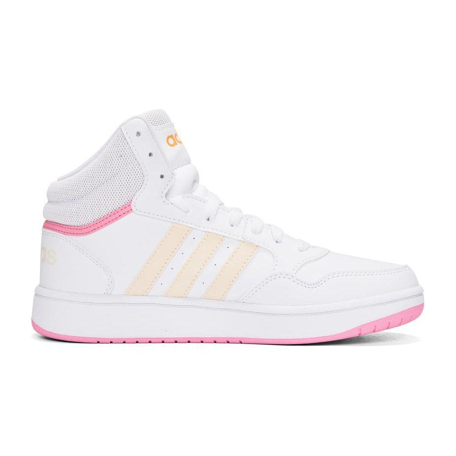 Adidas Neo Hoops Mid 3.0 Kids Casual Durable Mid-Top Sneakers Cloud White Kids Sneakers HP6158