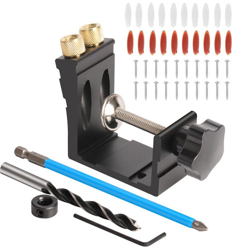 Портативный косой сверлильный станок для дерева, наклонный кондуктор для сверления, бытовой инструмент для сращивания и установки деревянных панелей