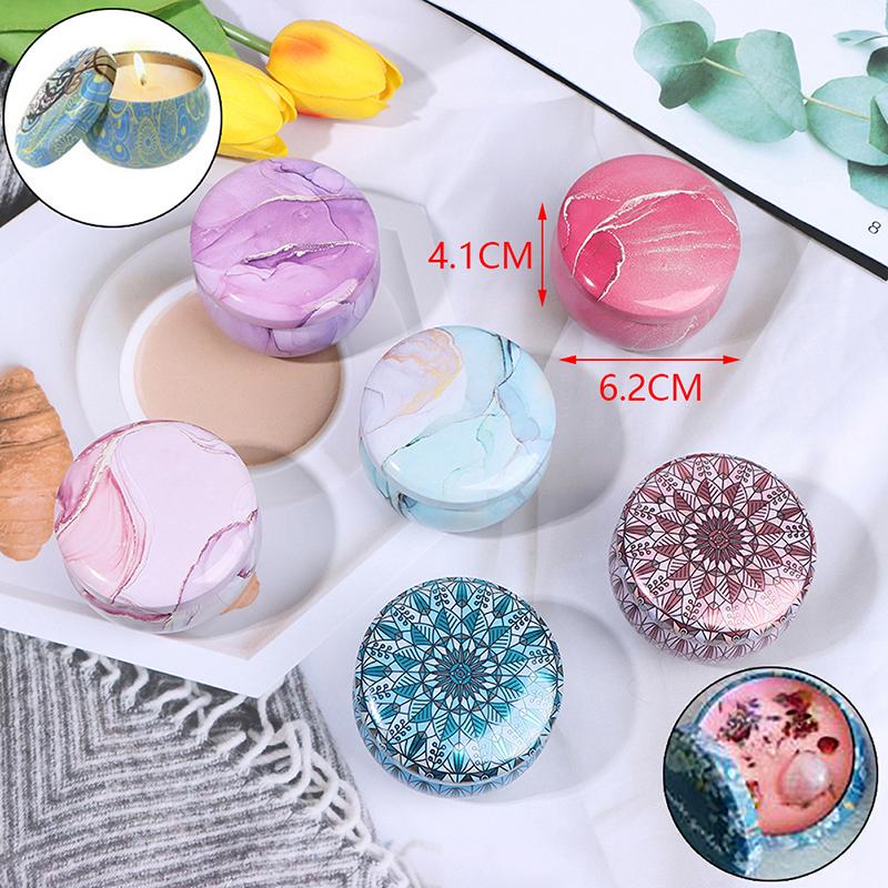 Жестяные банки для свечей Набор для самостоятельного изготовления свечей Держатель для хранения сухих специй сладостей