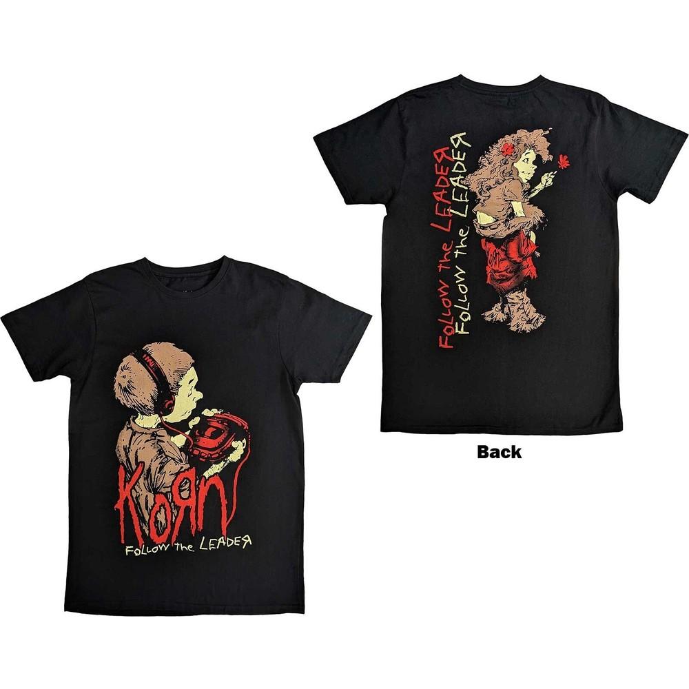 KORN Привлекательная Хлопковая Унисекс Классическая Футболка S-4XL Follow The Leader VN2238 Унисекс Футболка