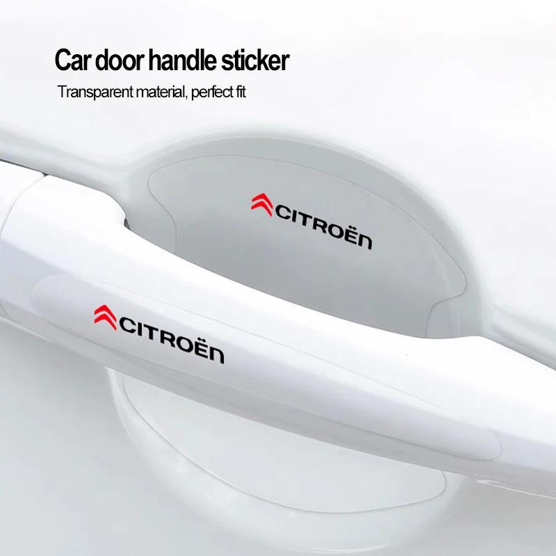 YRBAL1 8Pcs Car Door Handle Bowl Scratch Protective Stickers for Citroen C4 C3 C5 C1 C2 Berlingo C-Elysee C4-Picasso C4-Aircross SEGA