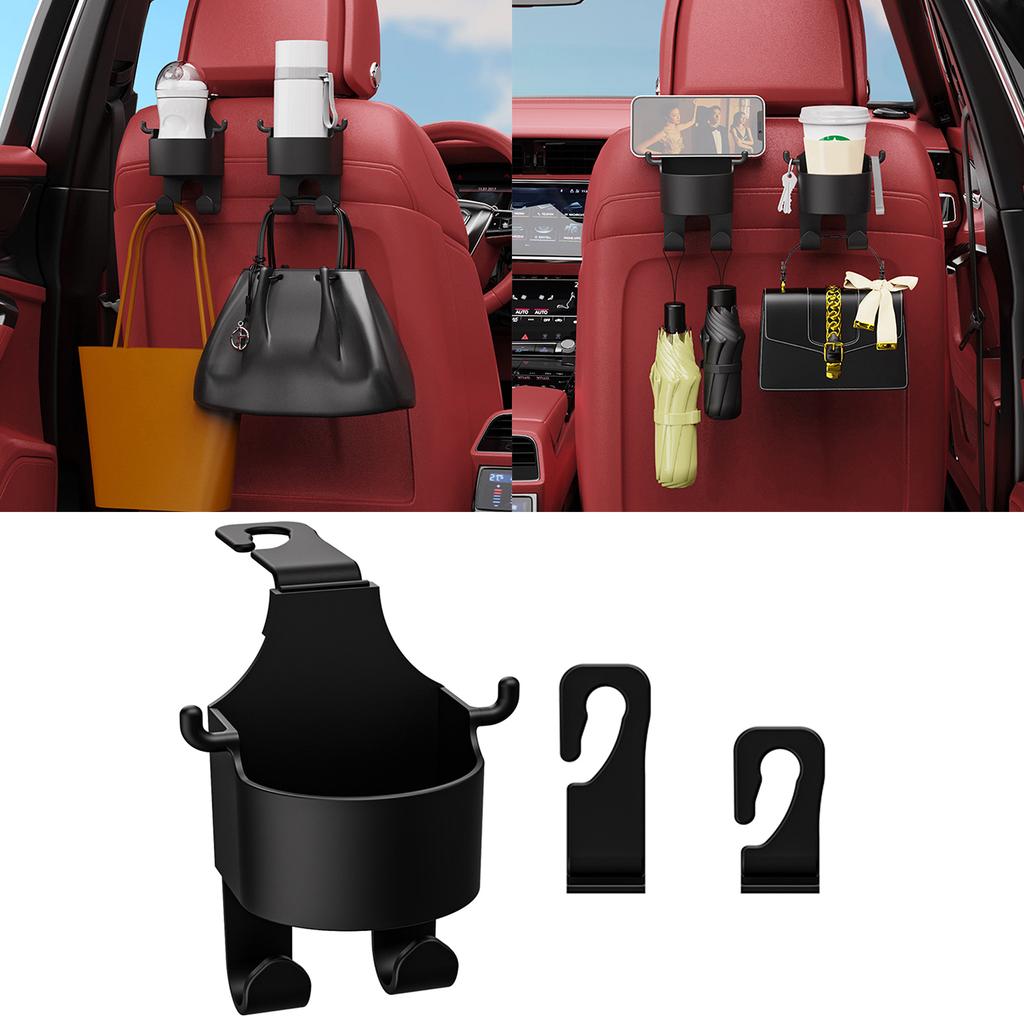 Подголовник автомобиля Подстаканник с крючком Подвесное крепление на спинку автомобиля Держатель для телефона Держатели для напитков Аксессуары для салона автомобиля