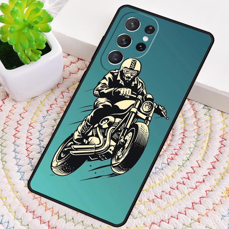 Мультяшный чехол для телефона с мотоциклом для Samsung Galaxy note 10 pro S26 Ultra S23 S24 FE S25 S21 S22 PLUS ударопрочный чехол