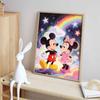 Disney Diamond Art Painting Kit Mickey Minnie Rainbow Stars Home Wall Decor Handmade Gift