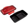 Komori Resin Le Voile Homme Men's Dome Lunch Box 750ml Red