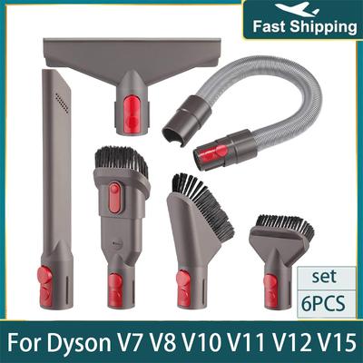 Комплект насадок для пылесосов Dyson V7 V8 V10 V11 V15 Absolute Detect Cyclone Outsize, набор аксессуаров, сменная щетка