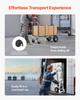 VEVOR 2 in 1 Hand Truck, 453.6 kg Load Capacity for 4-Wheel Mode, Convertible Hand Truck Dolly with Non-Slip Handle & Wheels