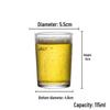 HANDUNYOU 1125 Закаленное стекло, стакан для воды/пива, 115 мл (10-Pack)