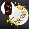 1PC Plum Blossom Repair Fabric Sticker Craft Applique Iron On Patch Banner Clothing Embroidery Sewing Accessories Patchs Flower