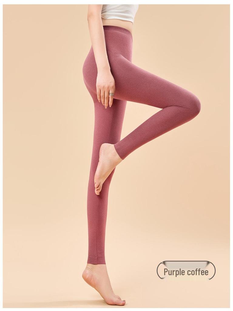 Бархатные Осенние Женские Леггинсы с Низкой Посадкой, Двусторонние, с Начесом, Теплые