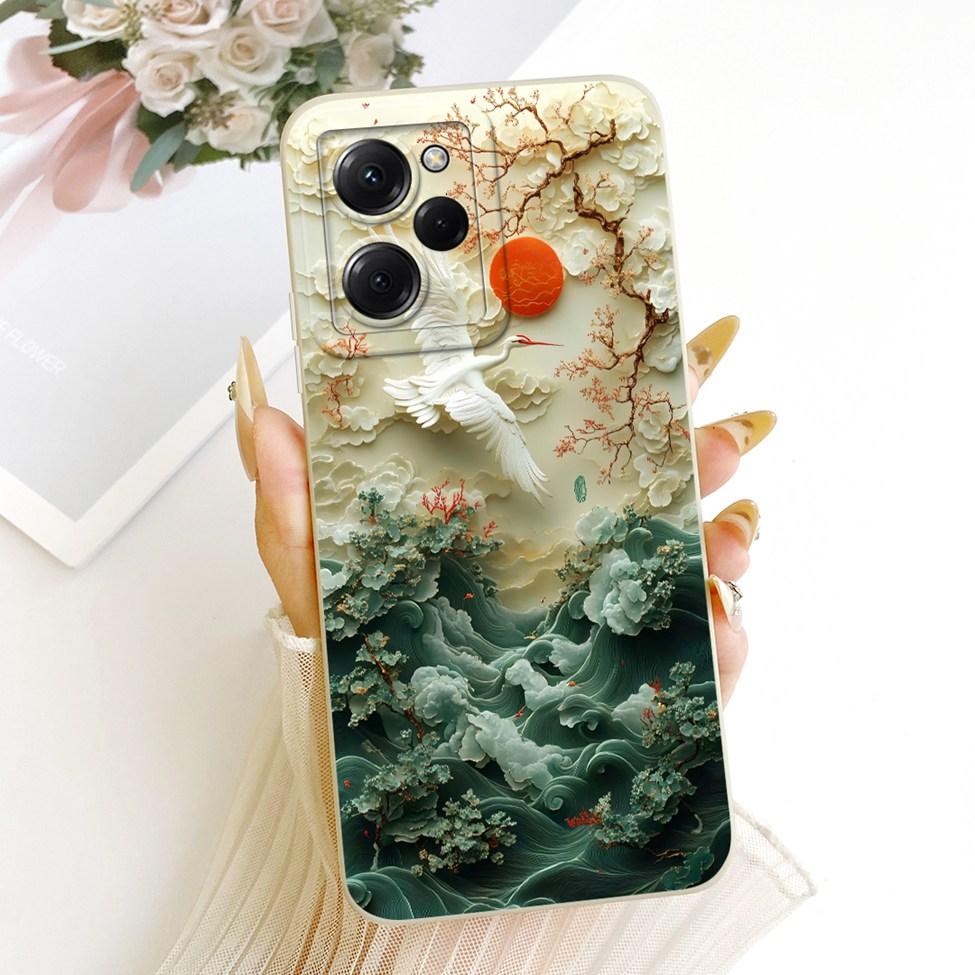 Чехол для Xiaomi Poco X5 Pro 5G Чехол Модный Мультяшный Милый Смешной Расписной Силиконовый Чехол для Телефона 22101320G 22101320I