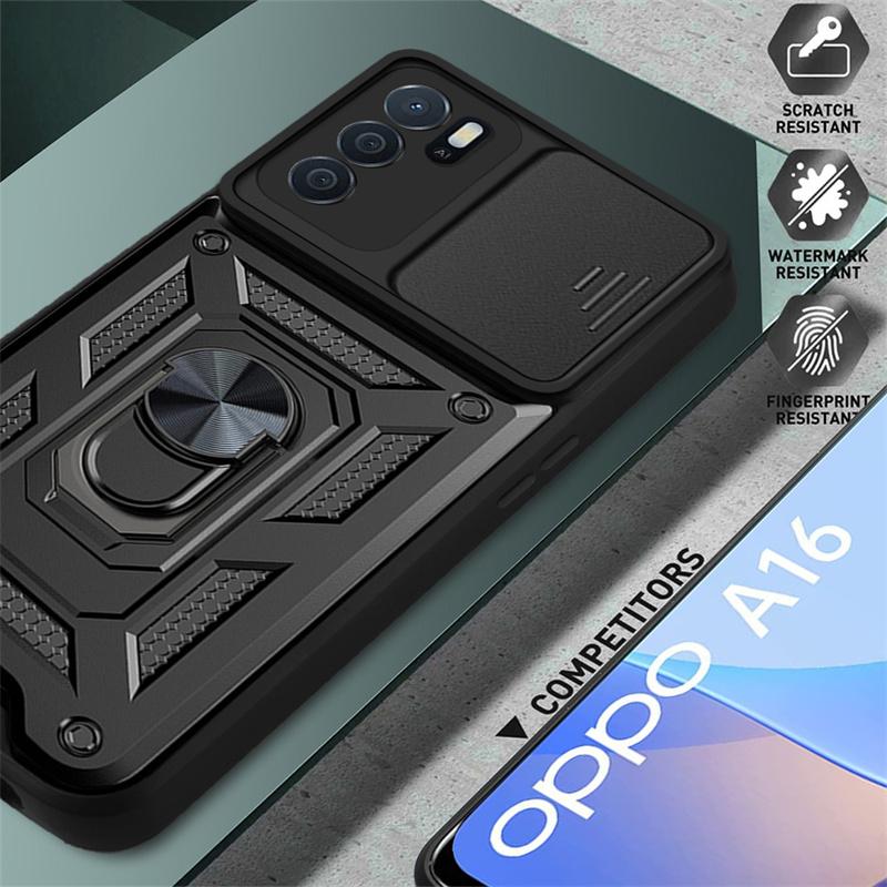 Для Oppo A16 6.52 чехол автомобильный магнитный кольцо противоударный бронированный чехол для телефона Oppo A16s A 16 S OppoA16 CPH2269 подставка держатель чехол