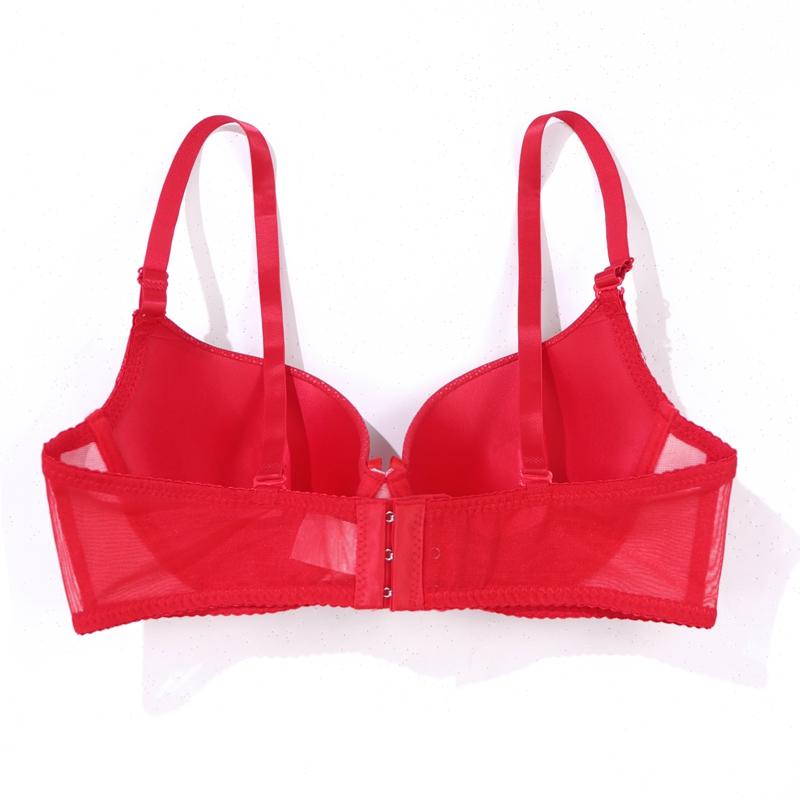 Women Sexy Soft Pu Leather Splice Sponge Padded B Cup Underwire Push Up Bra