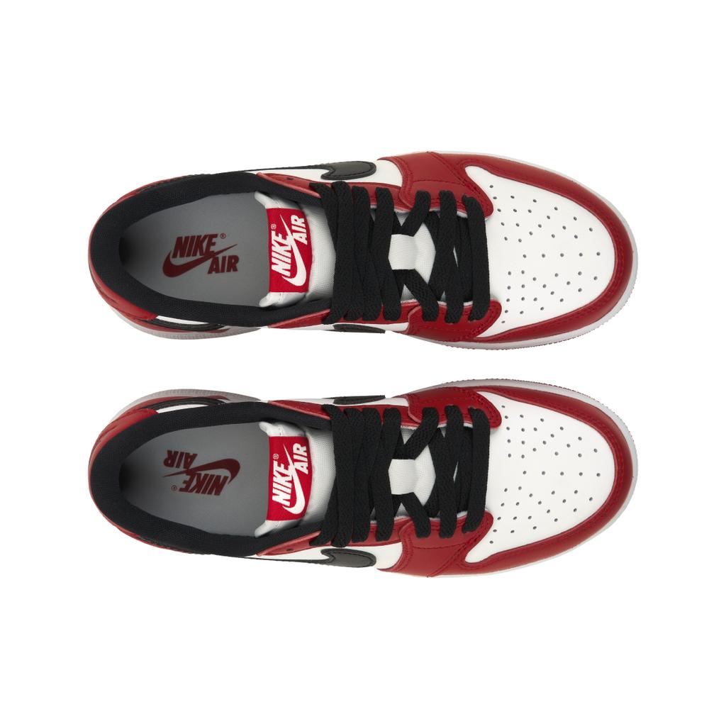 Air Jordan 1 Retro Low OG GS Chicago 2025 Детские кроссовки Красный Varsity-Red Черный HQ6999-600