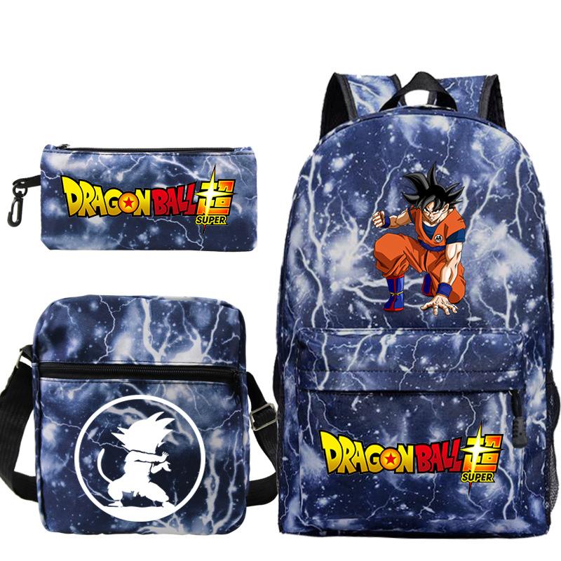 Драгонболл драгонболл набор из трех предметов анимационная периферия новый набор пеналов досуг студенческий рюкзак