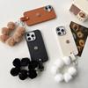 Для телефона IPhone17promax Плюшевый шнурок на руку Камелия для Apple 16plus Силиконовый защитный чехол