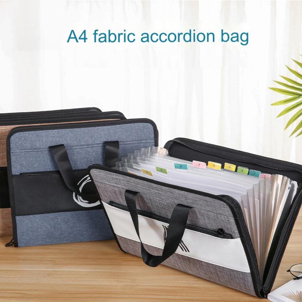 Водонепроницаемая папка для файлов формата А4 с 13 карманами, переносная сумка для хранения документов формата А4 на молнии, органайзер для файлов