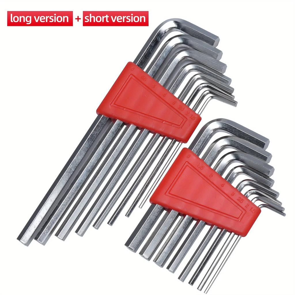 8 Pieces of Hexagonal Wrench Short Arm Tool Set for Easy Carrying In Pockets, Convenient and Practical Maintenance Repair Items