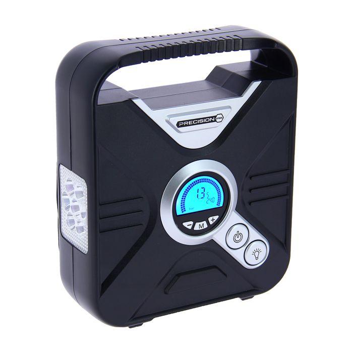 Compresseur programmable Mai 7 bars / 12V - PRECISION STEEL - Programmable - Affichage Digital - pneus, auto/moto/velo - Ballons