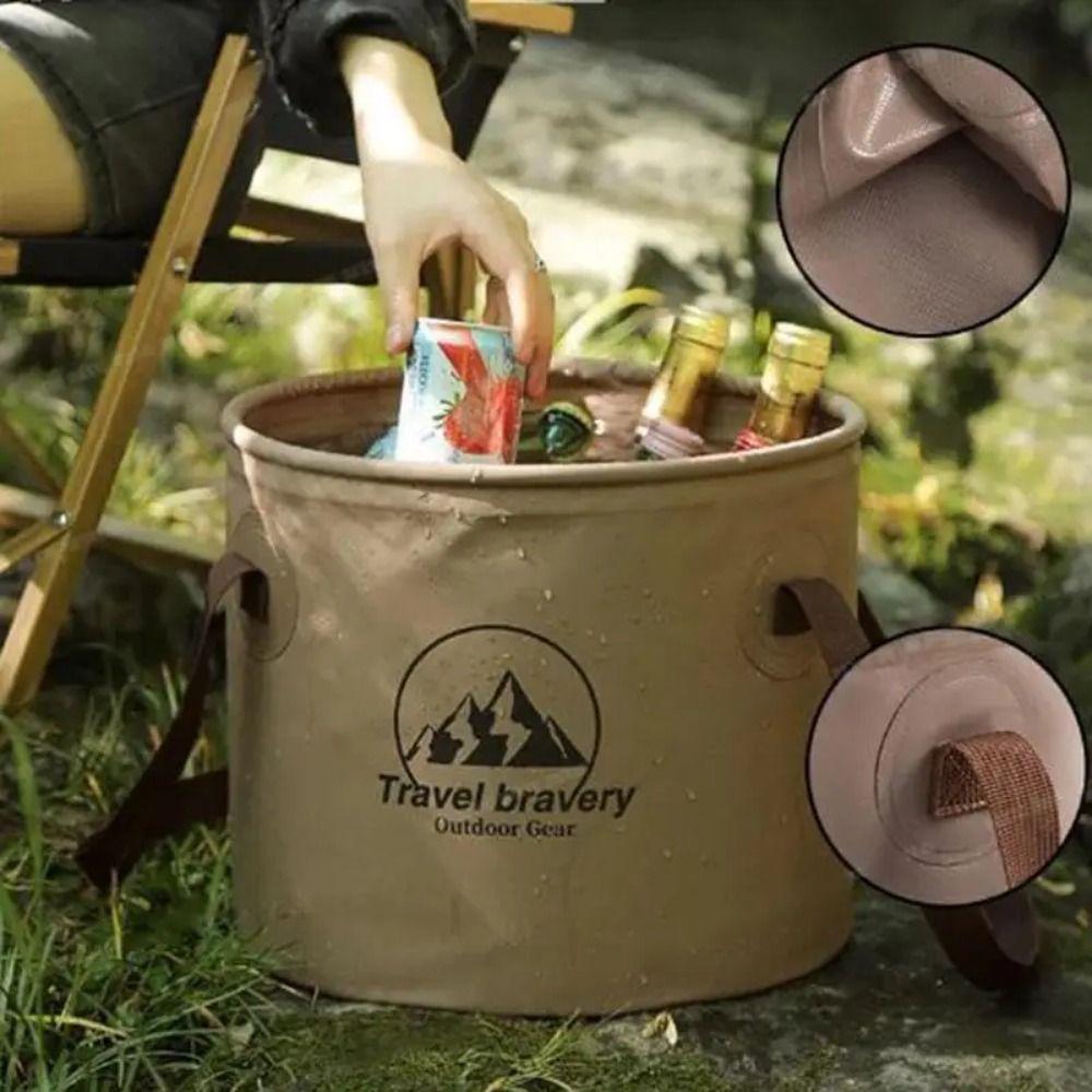Collapsible Camping Foldable Sink Plastic Car Wash Bucket Car Folding Bucket  Gardening