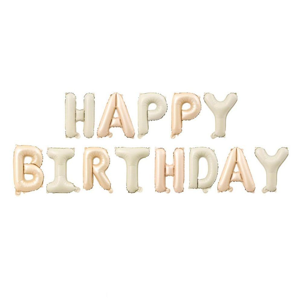 Герметичные воздушные шары из кремовой фольги с днем ​​рождения, утолщенные воздушные шары с днем ​​рождения, набор для детей