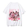 BINI Girls Group Kpop Singer T Shirt Merchandise Men Women Pure Cotton Vintage T-shirt Short Sleeve Clothing Adult Streetwear