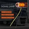 Powerful Amber Red 2.5 Inch Oval LED Trailer Truck Clearance Light Side Marker Light Waterproof Marker Indicators Light