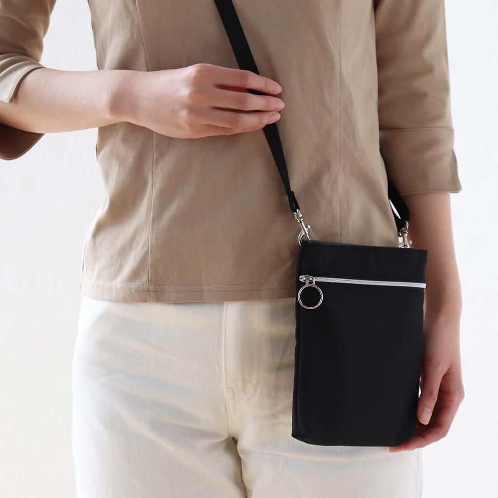 Pocket Plus Smartphone Pouch Simple Shoulder Pouch Unisex (Black) Bag/Shoulder Pouch/Waist 084482-0002-04