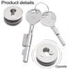 Display Case Keys Sliding Glass Door Lock Chrome Finish