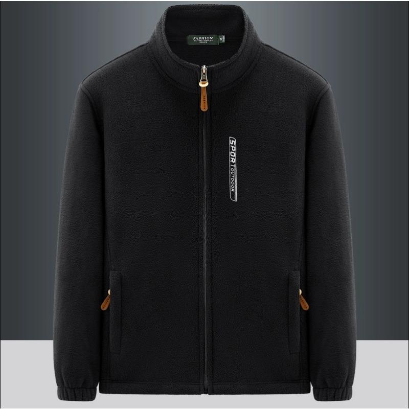 Мужской спортивный топ с воротником-стойкой, ветрозащитный теплый кардиган с длинными рукавами, мужское пальто