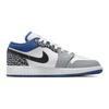Детские кроссовки Air Jordan 1 Low SE GS True Blue Белый Черный Цементно-серый DQ2514-140