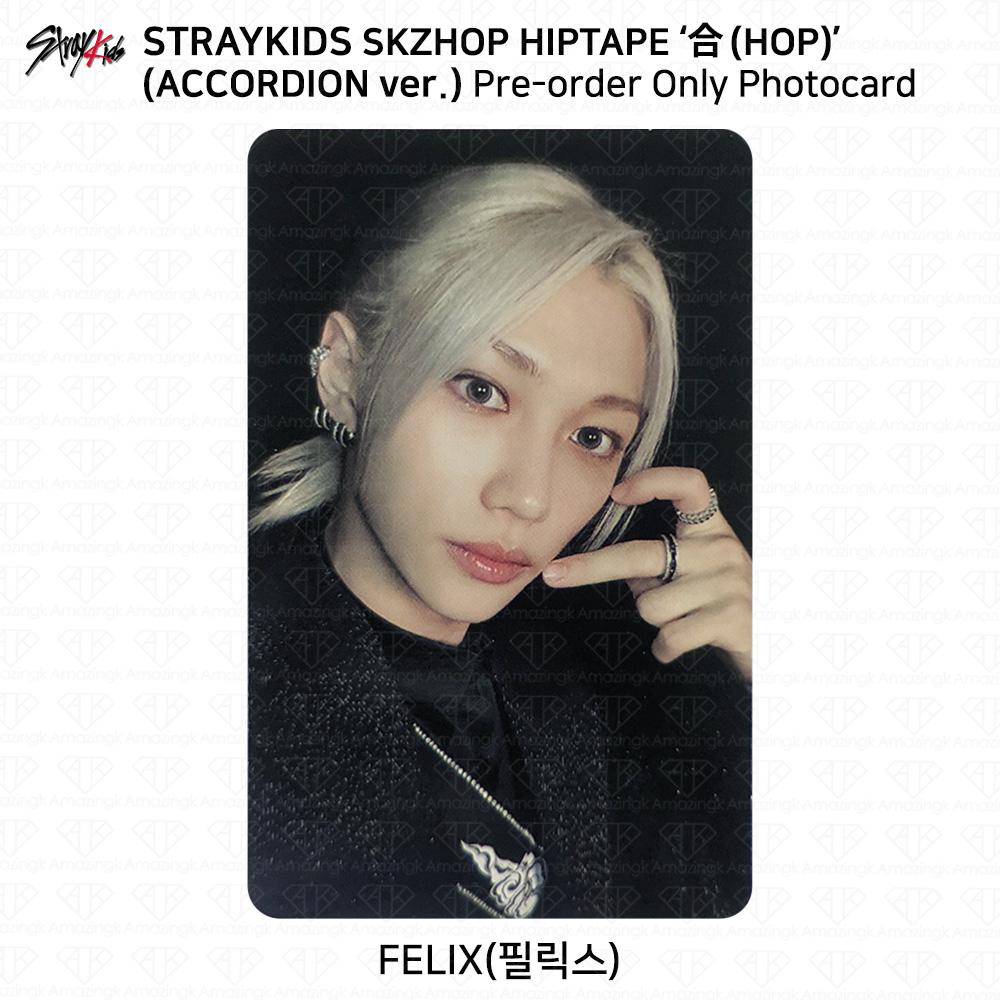 Stray Kids SKZHOP HIPTAPE HOP Аккордеон Официальная фотокарточка Unit Monochrome
