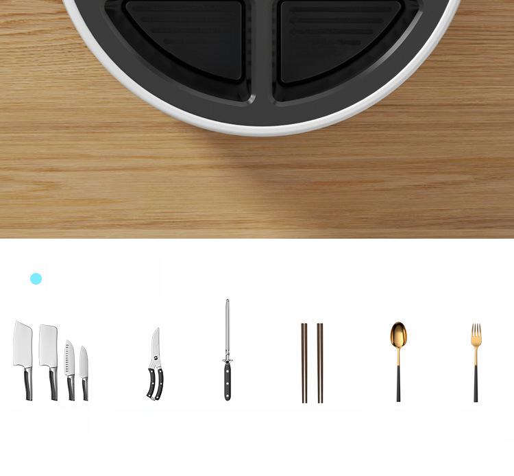Multifunctional Rotating Knife and Utensil Organizer