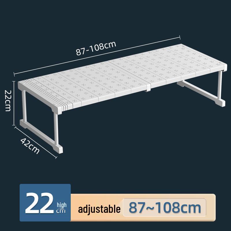 Выдвижной органайзер для кухонной мойки: Многофункциональная многоярусная полка для хранения