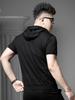 European High-End Small-Label Short-Sleeved T-Shirt for Men 2025 New Summer Trendy Brand Casual Hooded Half-Sleeved Sweatshirt