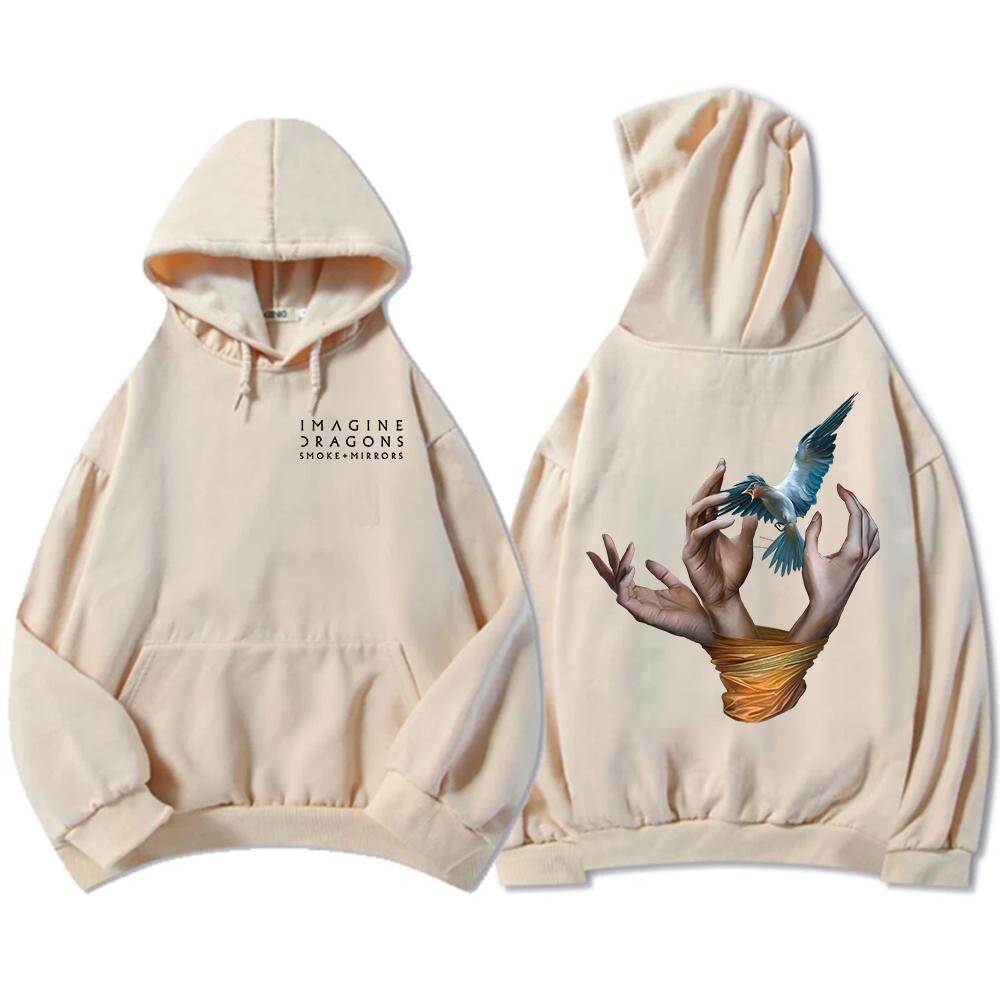 Band Imagine Dragons Hoodies Reflections From The Vault of Smoke + Mirrors Album Sweatshirts Long Sleeve Hooded Pullover Men Top