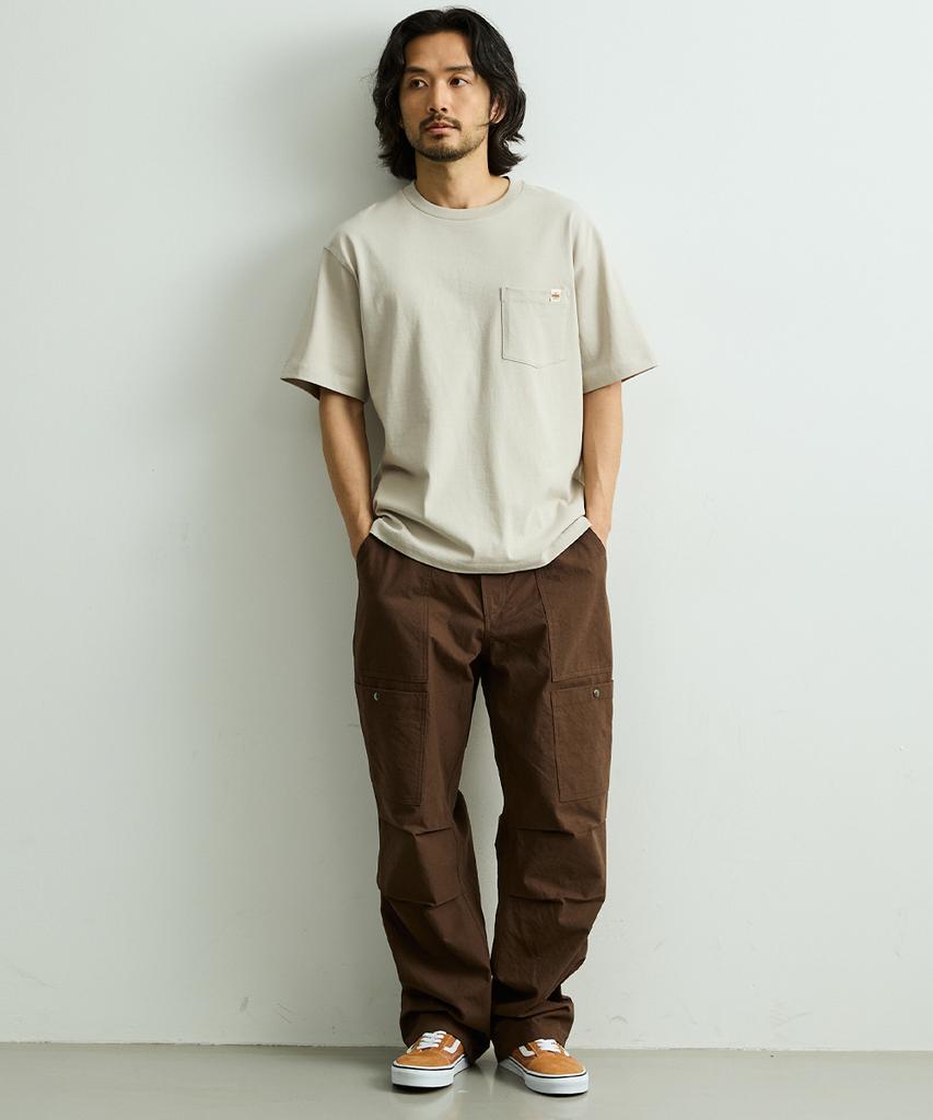 ONNHANS [Elastic Waist] Summer Belted Field Pants_Brown