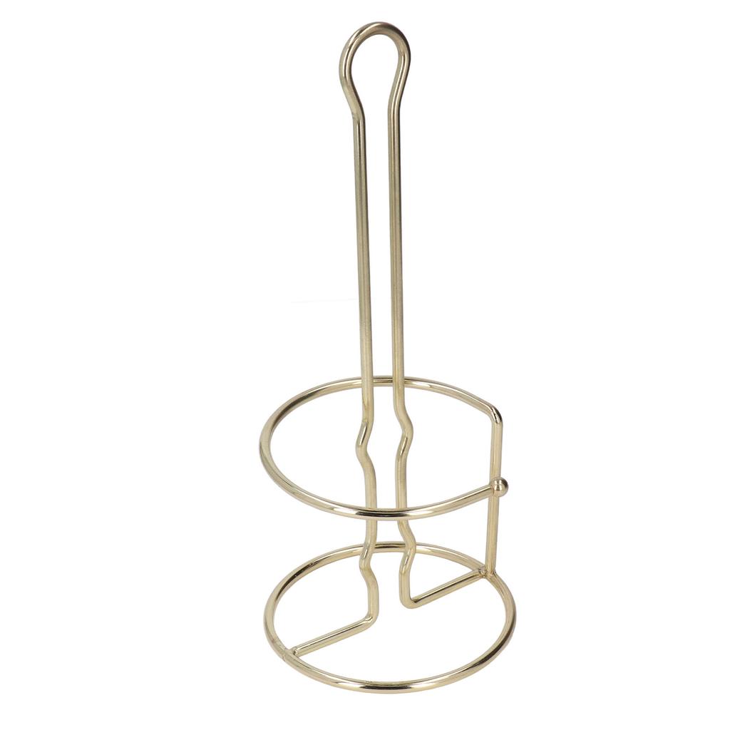 Tissue Reserve Holder Electroplating Bright Vertical Style Gold Iron Easy Cleaning Toilet Paper Stan