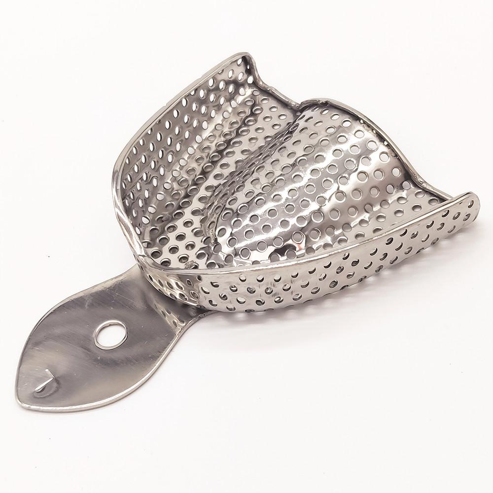 Оборудование для стоматологической лаборатории Размер L/M/S Верхняя нижняя оттискная ложка из нержавеющей стали Инструмент для протезов Зубной лоток Инструмент для стоматологической лаборатории