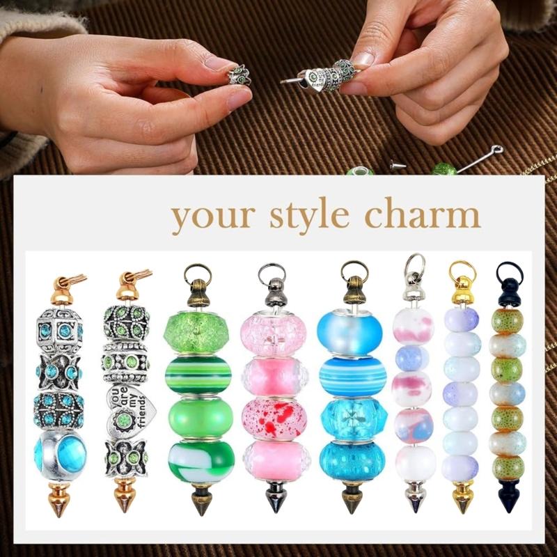 30 шт. Металлические стержни-шармы с пинами с ушком, Металлические подвески-стержни для нанизывания бусин, Универсальные аксессуары для бисероплетения для дизайнеров ювелирных изделий