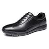 Деловая обувь для бизнеса Кожаная поддержка свода стопы Легко для менее длительной ходьбы Все формальные черные 28 см [Poerkan] Бег, мужские кроссовки, обувь, антибактериальная,