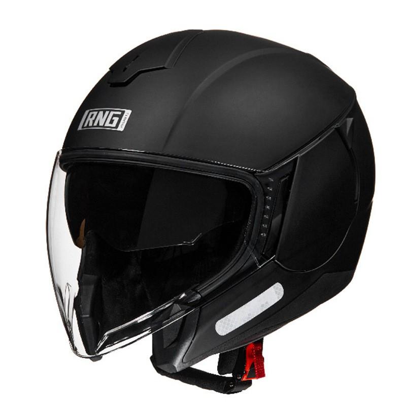 Bluetooth Motorcycle Helmet 3/4 Open Face Men Women ABS Full Coverage Riding Gear