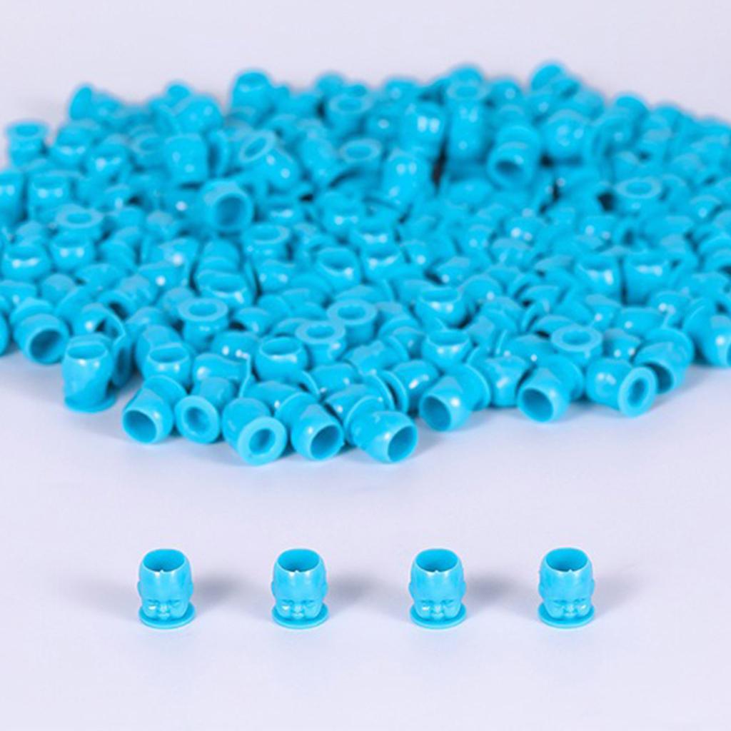 200 шт./набор чашек для чернил для татуировки, колпачки для чернил для татуировки в форме куклы, держатель для пигментных чернил для микроблейдинга, колпачки для контейнеров для чернил для татуировки