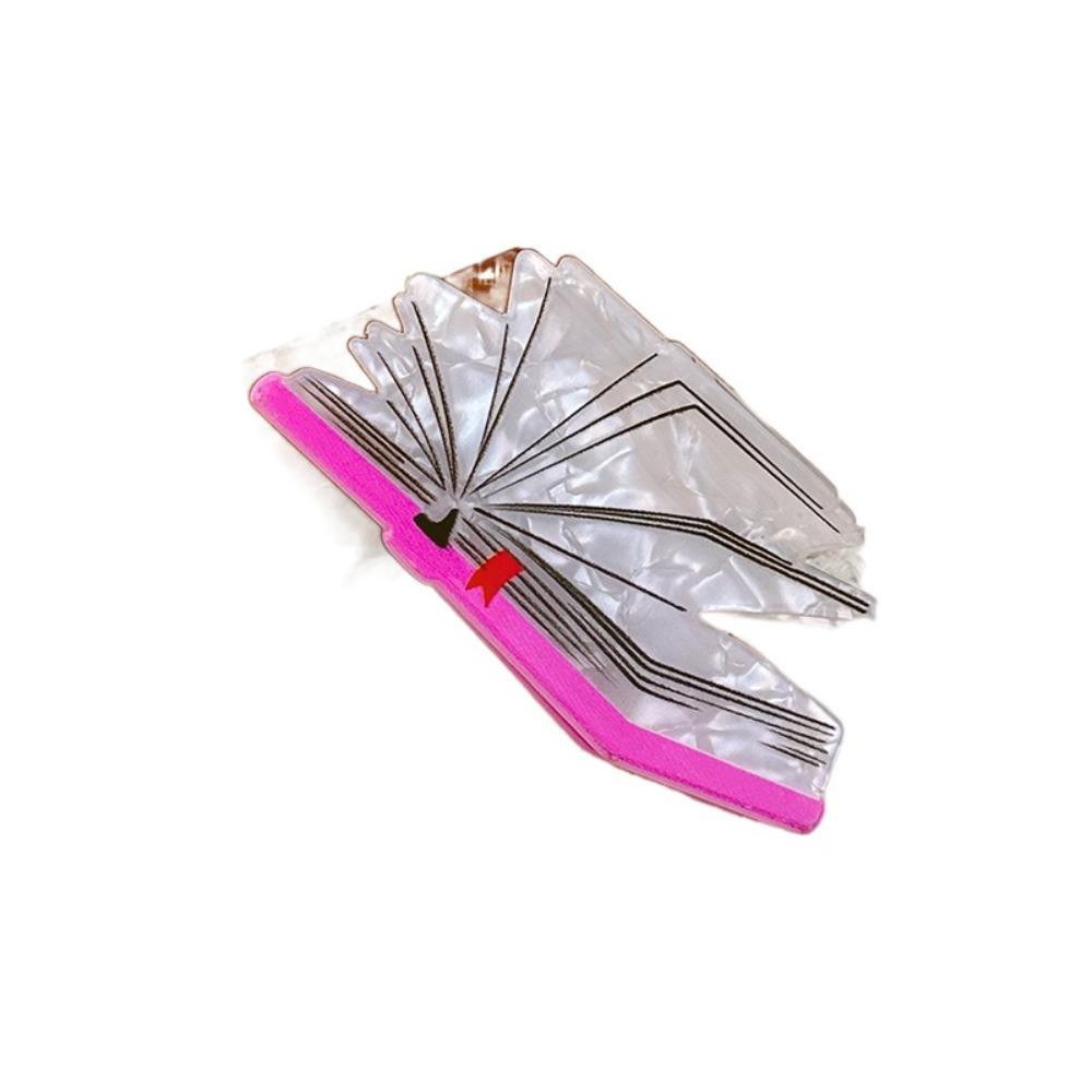 Sports Style Badminton Hair Claw PVC Book Shape Hair Clip Cute Roller Skates Shark Clip  Party