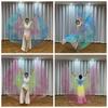 With Telescopic Sticks Belly Dance Accessories Props Multicolor Dance Props New Belly Dance Wings