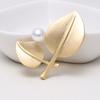 Благородная матовая брошь Ya Gold Brooch Ya Silver Brooch Temperament Clothing Accessories
